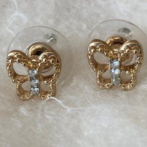 Golden Butterfly Earrings
